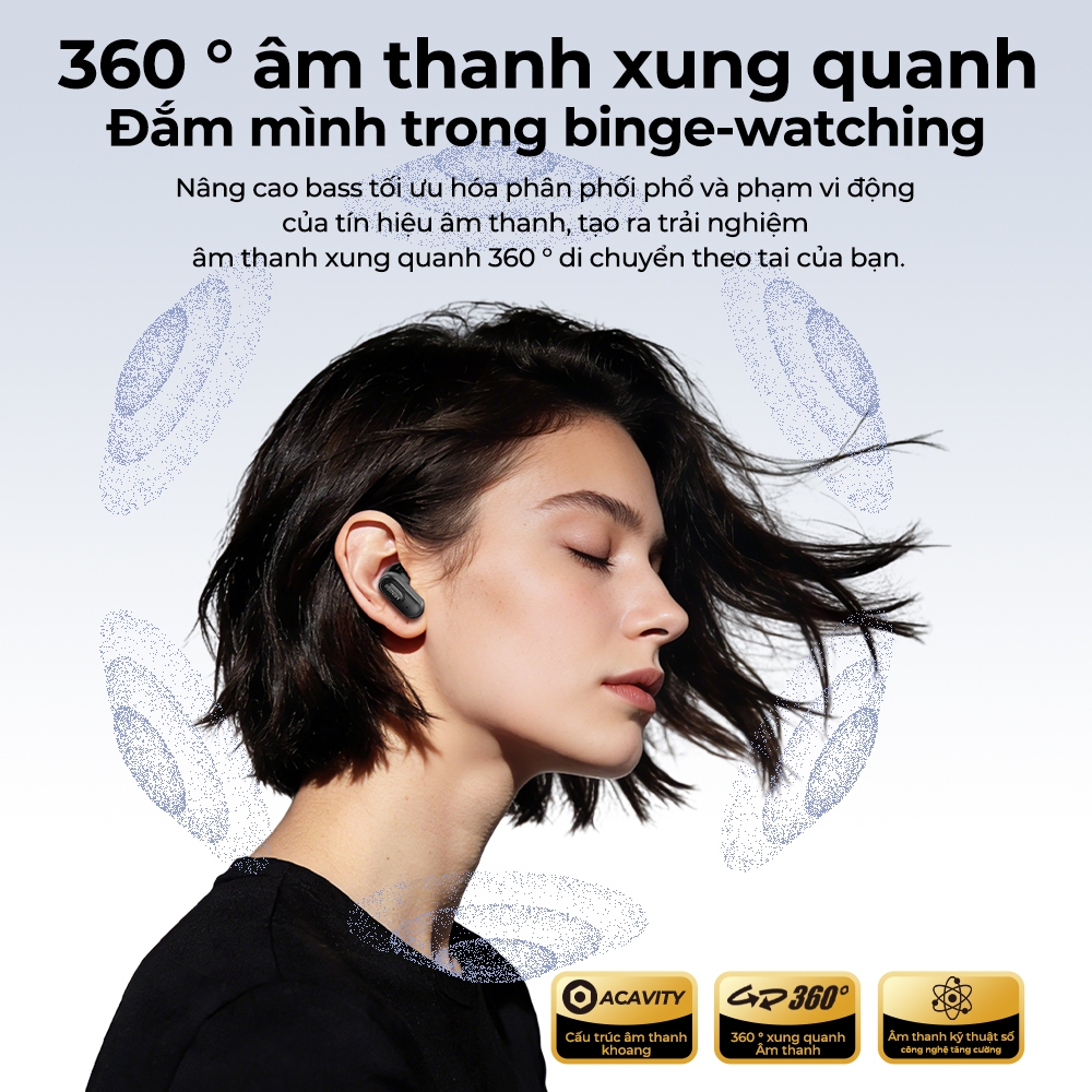 MINISO MS126  Tai Nghe Bluetooth 6.0 Màn Hình Cảm Ứng LED  5 Chế Độ Âm Nhạc Âm Thanh HiFi Bass Mạnh, Chống Ồn ENC Độ Trễ | BigBuy360 - bigbuy360.vn