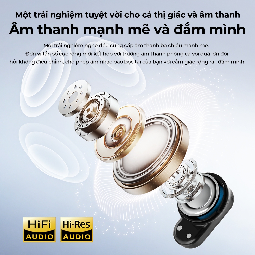 MINISO MS126  Tai Nghe Bluetooth 6.0 Màn Hình Cảm Ứng LED  5 Chế Độ Âm Nhạc Âm Thanh HiFi Bass Mạnh, Chống Ồn ENC Độ Trễ | BigBuy360 - bigbuy360.vn