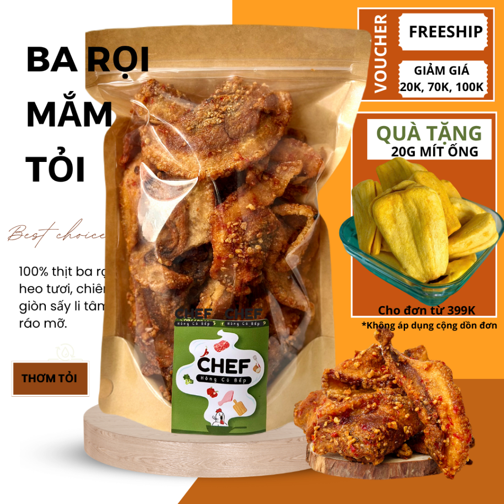 BA RỌI MẮM TỎI ỚT - TÓP MỠ BA RỌI CHÁY TỎI ỚT NGON KHÓ CƯỠNG