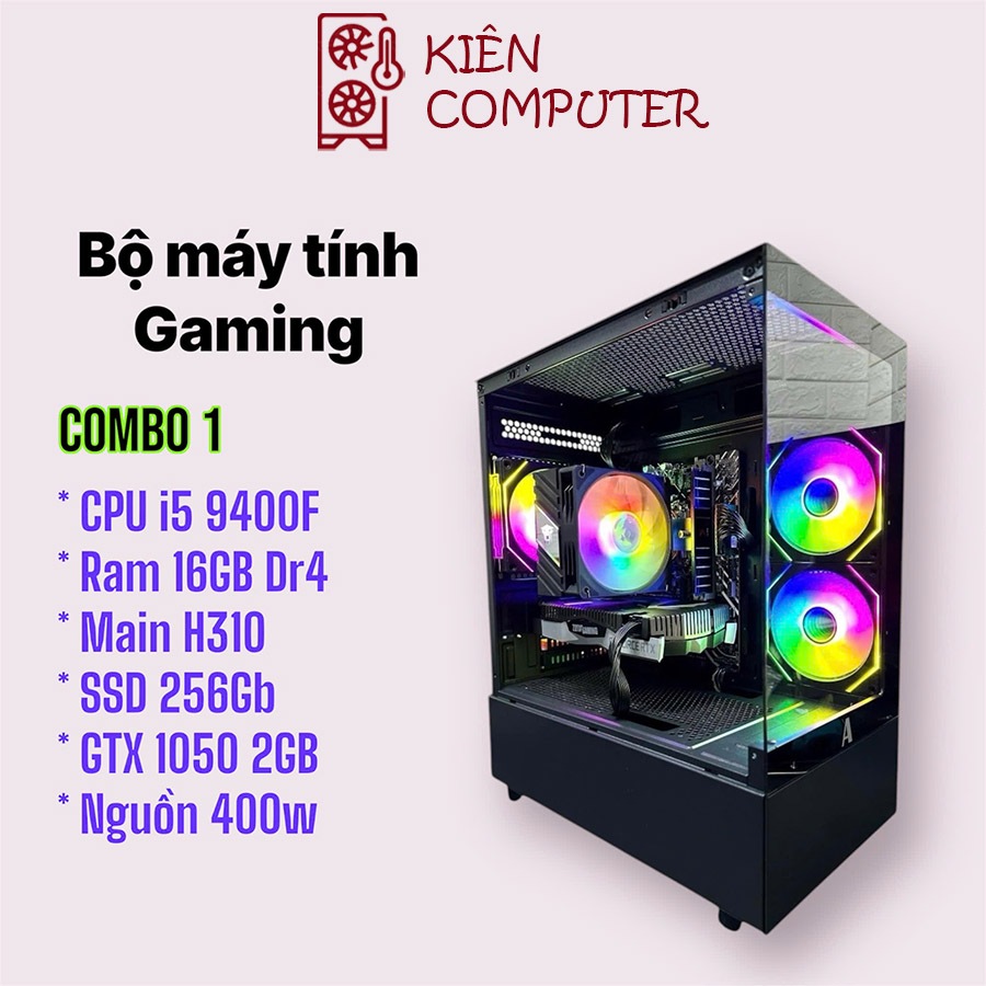 Bộ Gaming Core I5 9400F | H310 | Ram 32G| GTX 1060 6G