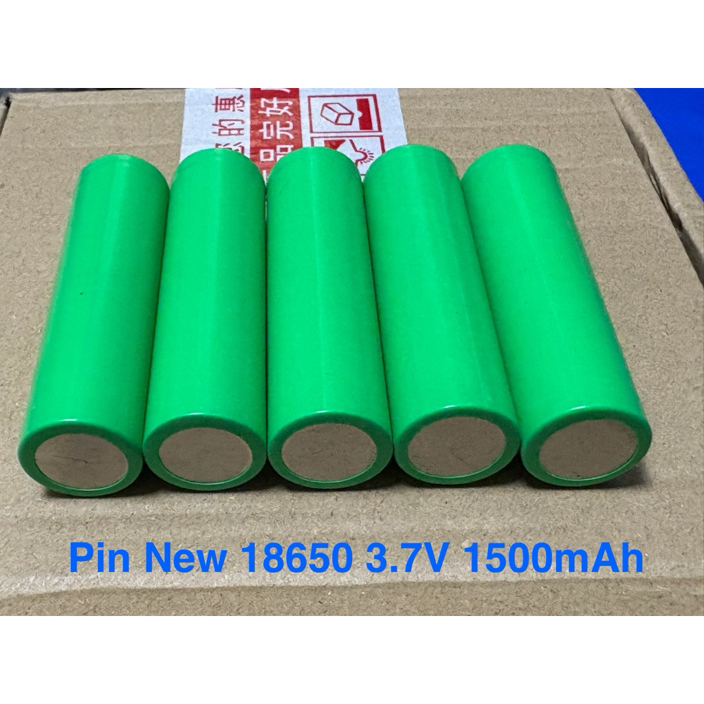 Pin New 18650 1500mAh - Dùng cho đèn pin - Sạc dự phòng - Loa - Đồ chơi
