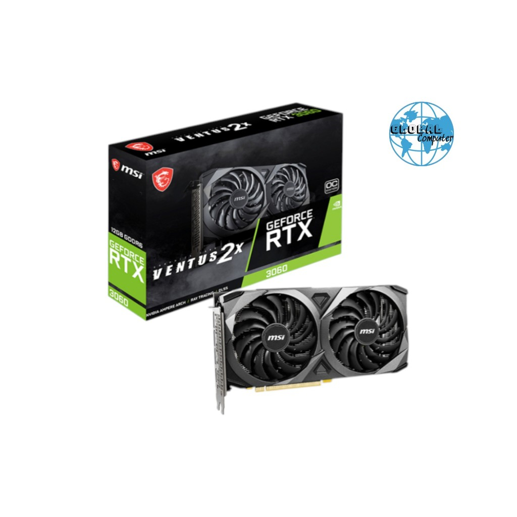 (FULL VAT) Card màn hình NVIDIA GeForce RTX 3060 MSI Ventus 2X OC | 12GB GDDR6, 3584 CUDA