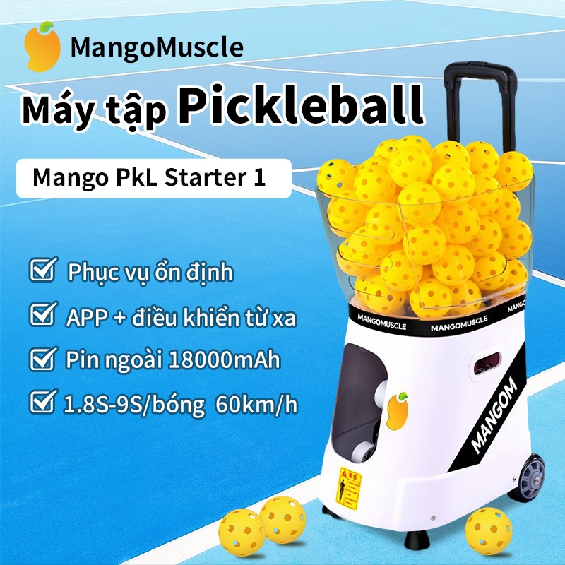 Lairtpow Máy tập Pickleball cao cấp PS1 PS1mini, bao gồm p*i*n, phù hợp cho người mới bắt đầu
