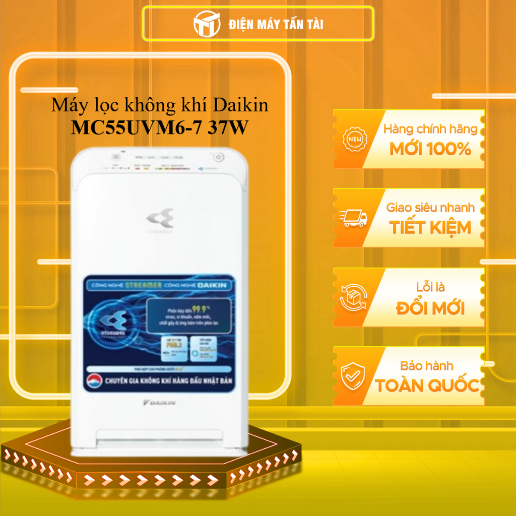 MC55UVM6-7 - Máy lọc không khí Daikin MC55UVM6-7 37W - GIAO TOÀN QUỐC