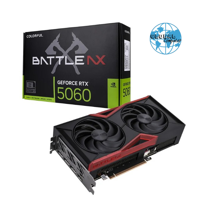 (FULL VAT) Card màn hình NVIDIA GeForce RTX 5060 Colorful Battle AX DUO | 8GB GDDR7, 3840 CUDA