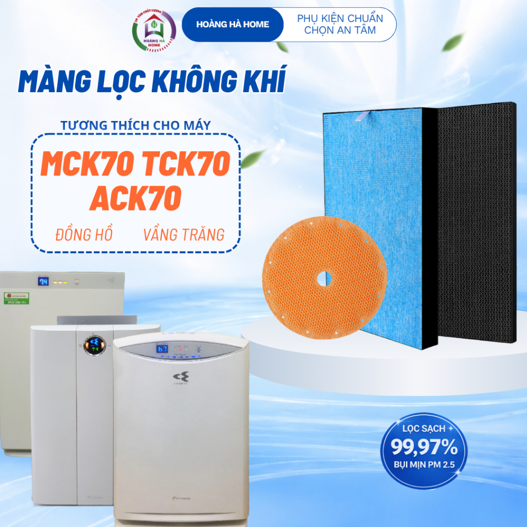 Màng lọc không khí tương thích cho máy Daikin MCK70 ACK70 TCK70 - Màng lọc hepa DK KAFP029A4, KT 40x