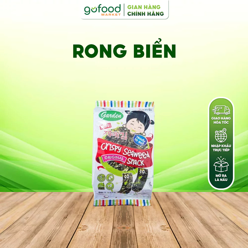 [Laifarm] GOFOOD - Rong Biển Ăn Liền Vị Truyền Thống Godbawee Gói 5gr Trộn Cơm, Cháo, Salad,... - Go