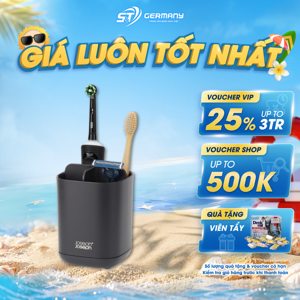 Hộp đựng bàn chải đánh răng Joseph Joseph EasyStore 70598 màu đen cao cấp GermanySNT