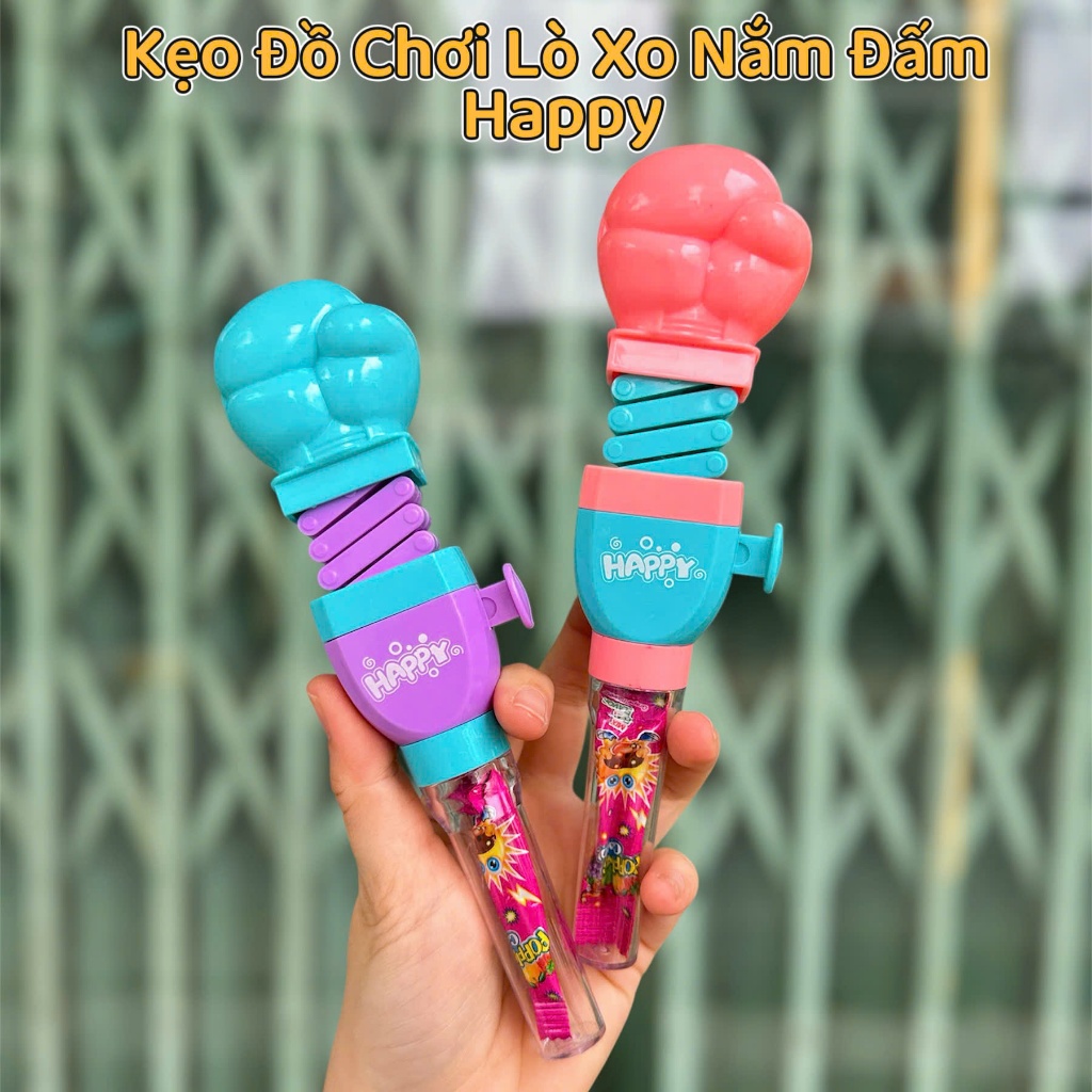 Kẹo Đồ Chơi Lò Xo Nắm Đấm/ Lò Xo Cá Sấu/ Kẹo Hươu Xoay Mặt Dễ Thương - Kẹo Đồ Chơi Sinh Nhật Cho Bé 