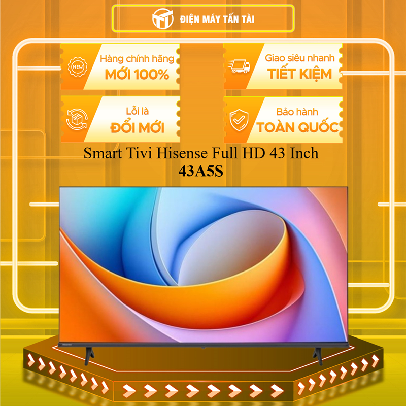 ( TOÀN QUỐC ) 43A5S - Smart Tivi Hisense Full HD 43 Inch 43A5S
