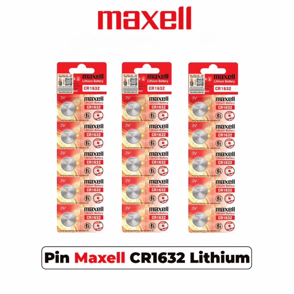 Pin Maxell CR1632 Lithium 3V - Hàng Chính Hãng | Pin Lạc Hồng