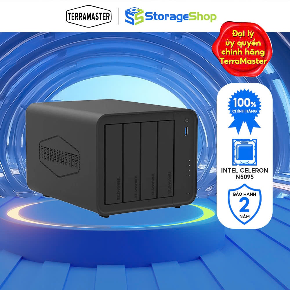 (KÈM QUÀ TẶNG) Thiết bị lưu trữ mạng NAS TerraMaster F4-425 4-bay -Hàng Chính Hãng- Storage Shop