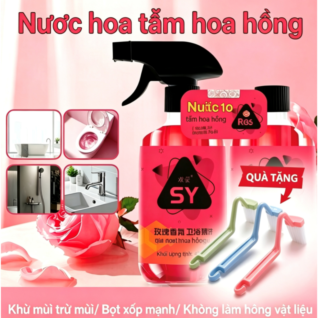 Two-in-one combo pack, buying two bottles is more cost-effective/Nó có một vòi phun và phun ra bọt