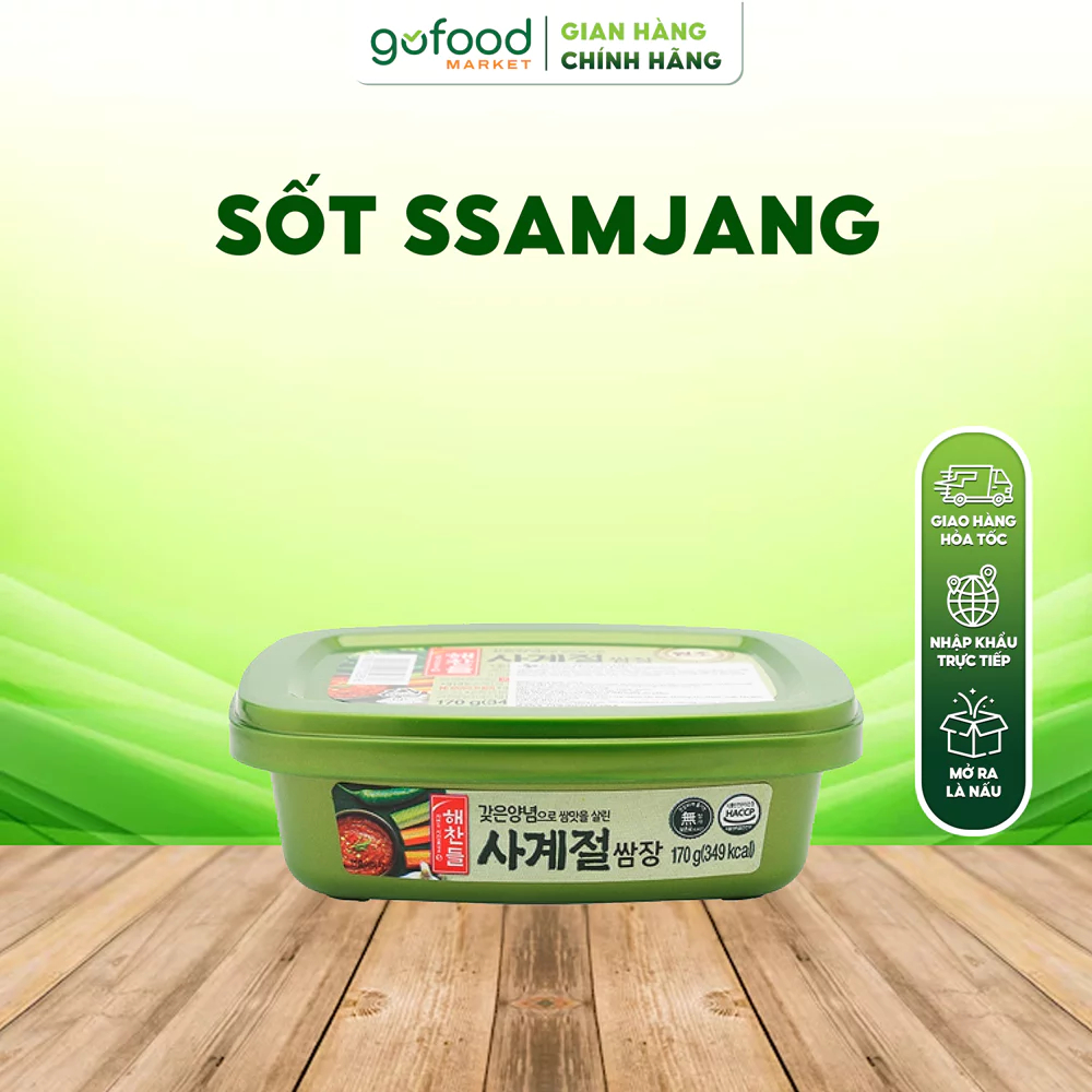 [Laifarm] GOFOOD - Tương Chấm Thịt Ssamjang 170g Hàn Quốc - Tương Đậu Ssamjang Hàn Quốc Chấm Thịt Nư