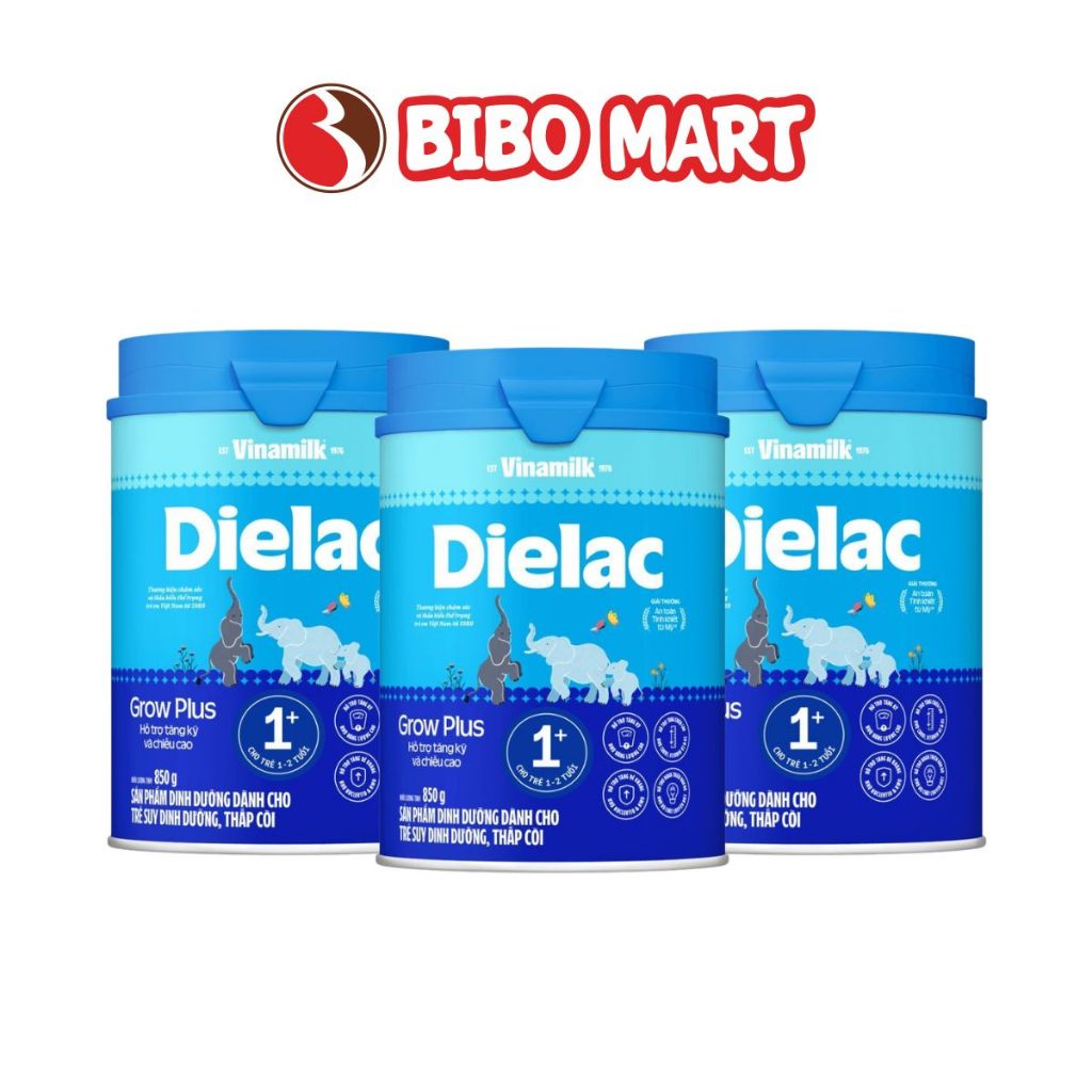 Sữa Bột Dielac Grow Plus 1+ HT 850g (Sữa Non) - Bibo Mart
