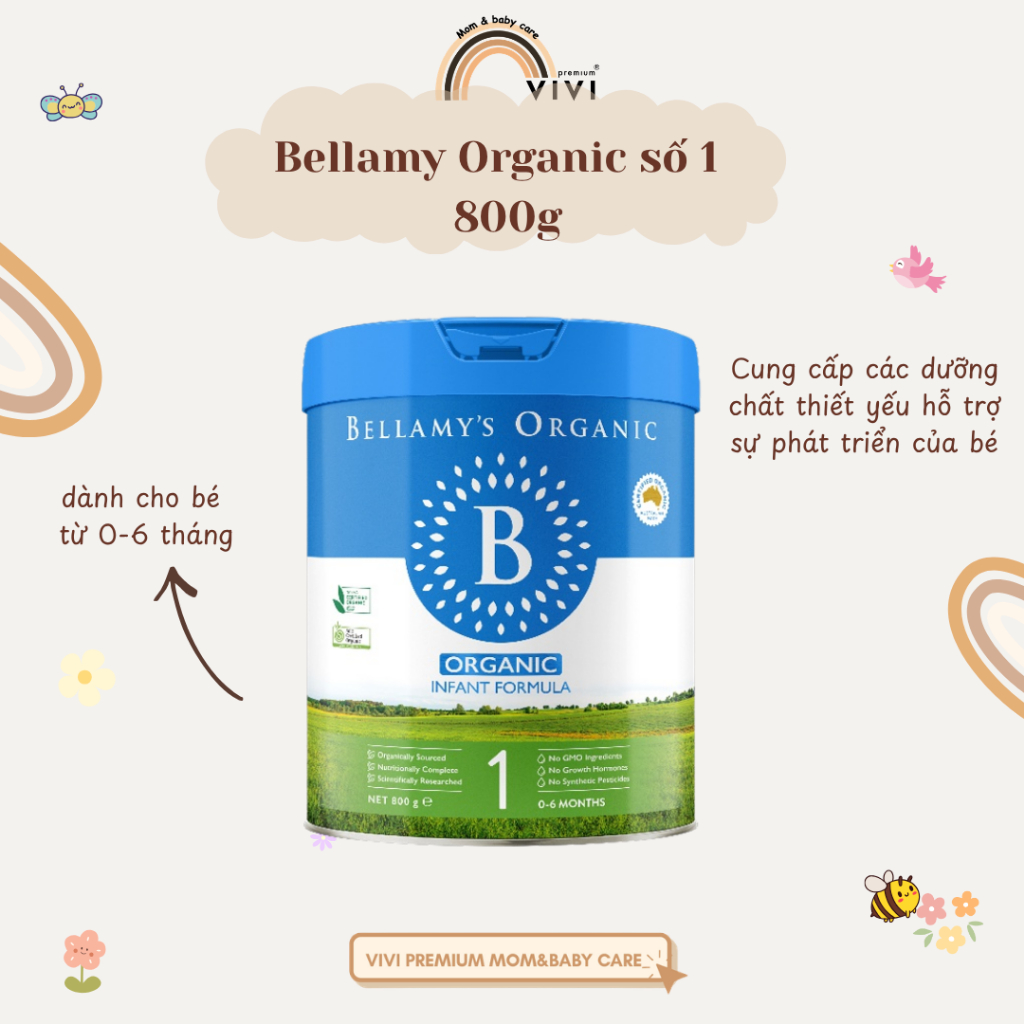 Sữa Bellamy's Organic 8HMO 800g - Số 1