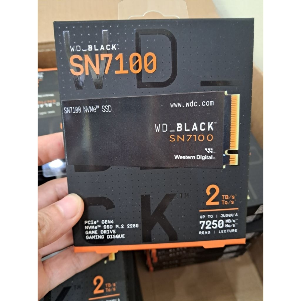 Ổ cứng SSD Western Digital Black SN7100 1TB | PCIe Gen4 x4 NVMe, M.2 2280 (WDS100T4X0E-00CJA0)- Hàng