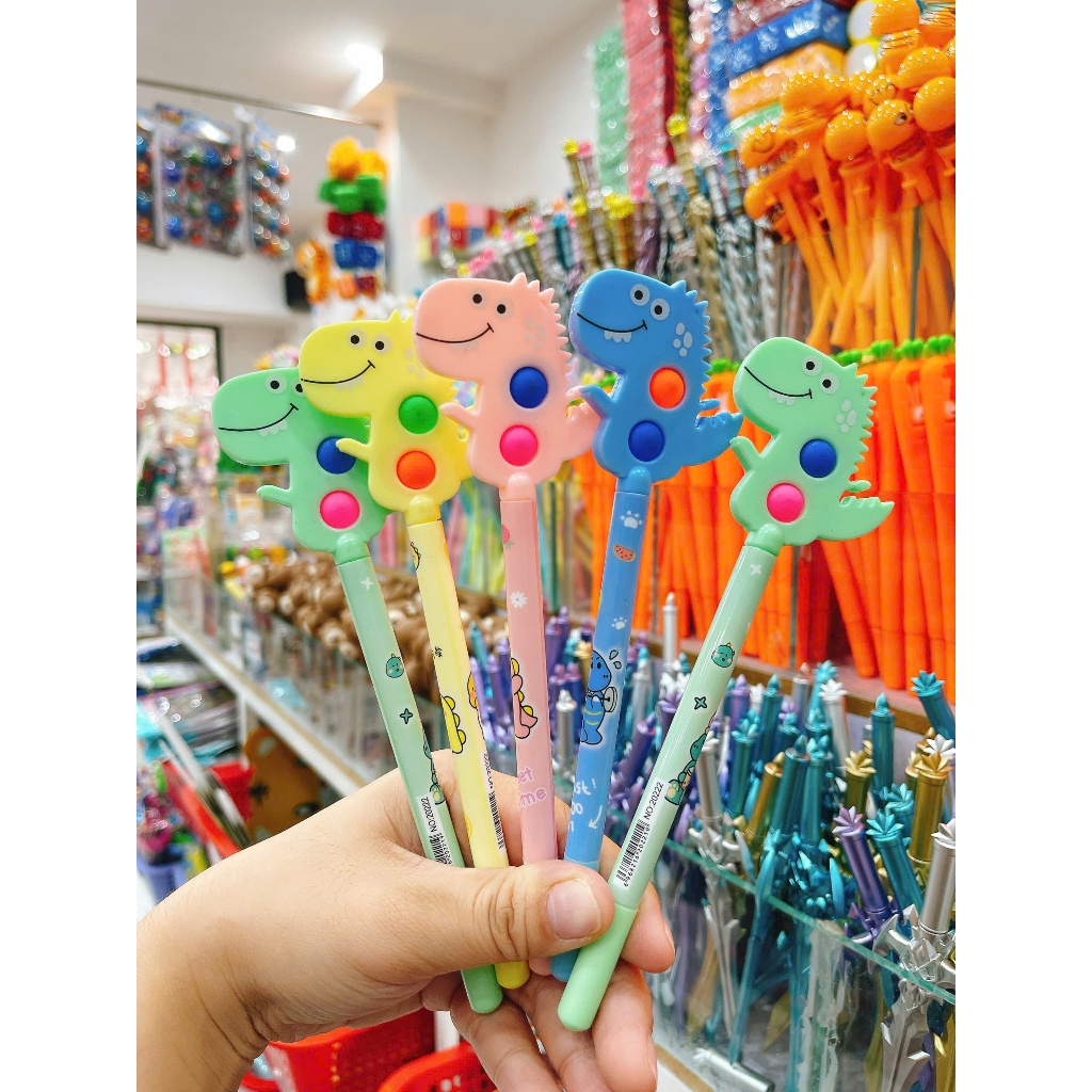 [Bút cute mới] Bút Khủng Long Pop It Nhiều Màu