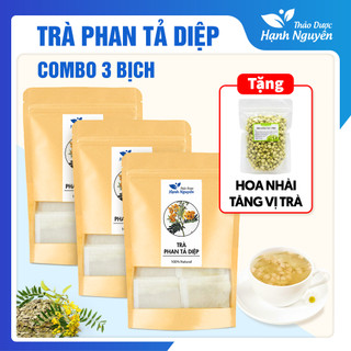 Combo 3 gói trà phan tả diệp 50 túi lọc, tặng 20g hoa nhài