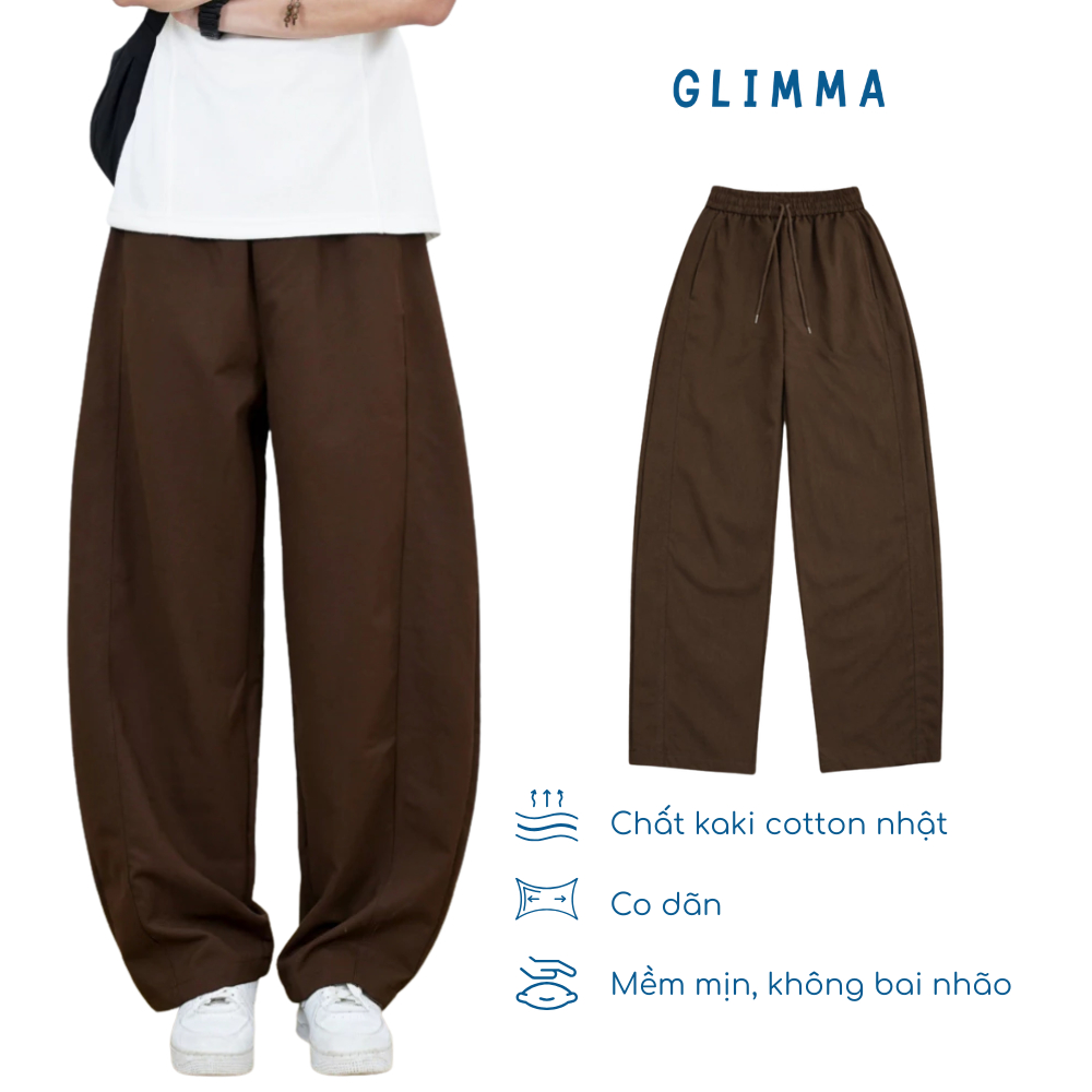 [Mở Bán] Quần Kaki Ống Rộng Form Thụng Cong Nhẹ, Quần Nam Unisex, Quần Kaki Nhật 3 màu Đen Trắng Nâu | BigBuy360 - bigbuy360.vn