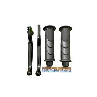 Combo Bao Tay + Tay Thắng Sơn Tĩnh Điện Đen Bóng cho các dòng xe máy Tay ga và xe số
