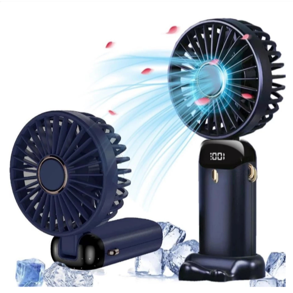 Quạt Cầm Tay Mini Tích Pin Trâu 5 Tốc Độ Gió, Dung Lượng Pin Lớn, Sạc USB, Bảo Hành 12 Tháng | BigBuy360 - bigbuy360.vn