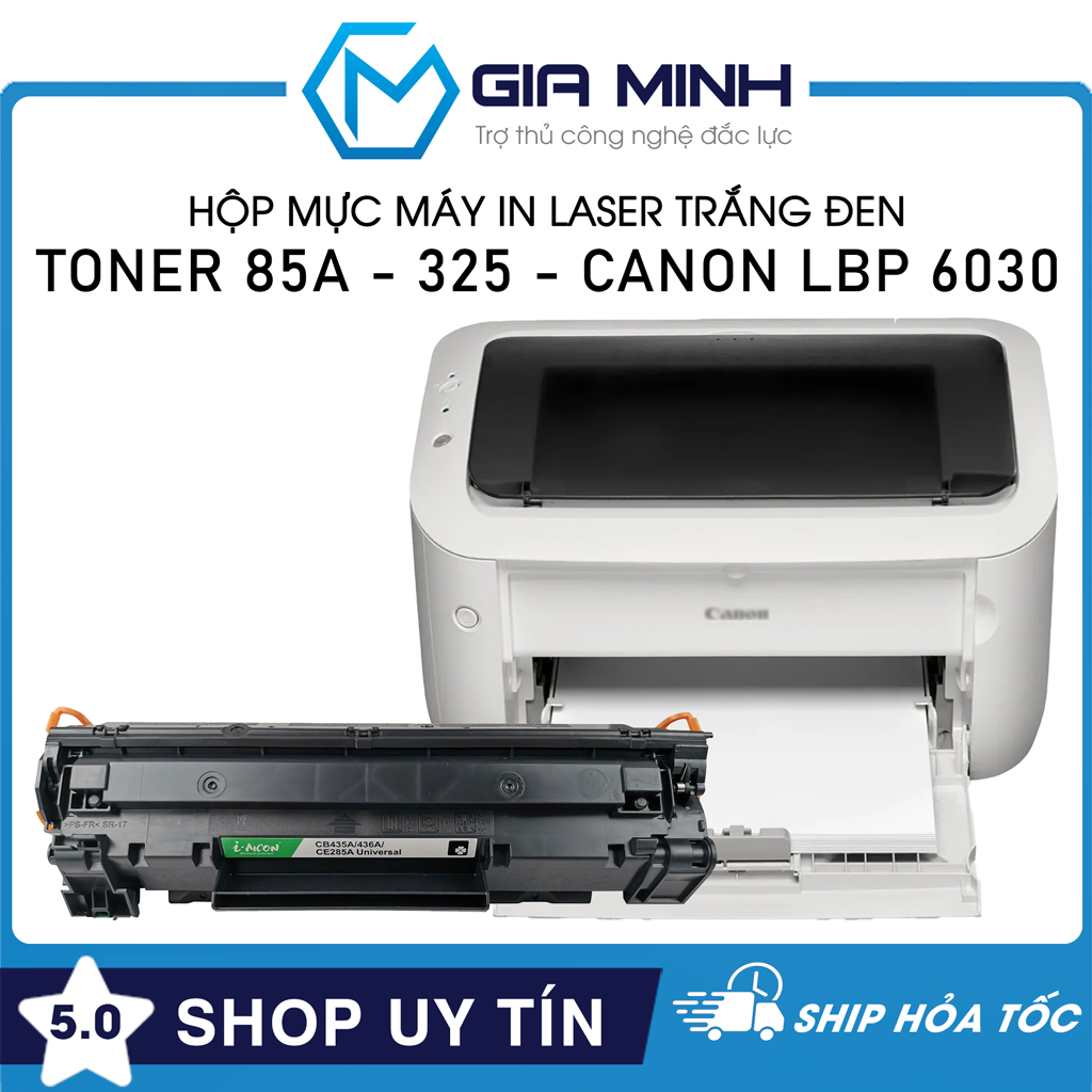 Hộp Mực Máy In Toner 85A Cartridge 325 - Tương Thích Máy In Laser Canon 6030 / 6030w - Full VAT - Fu