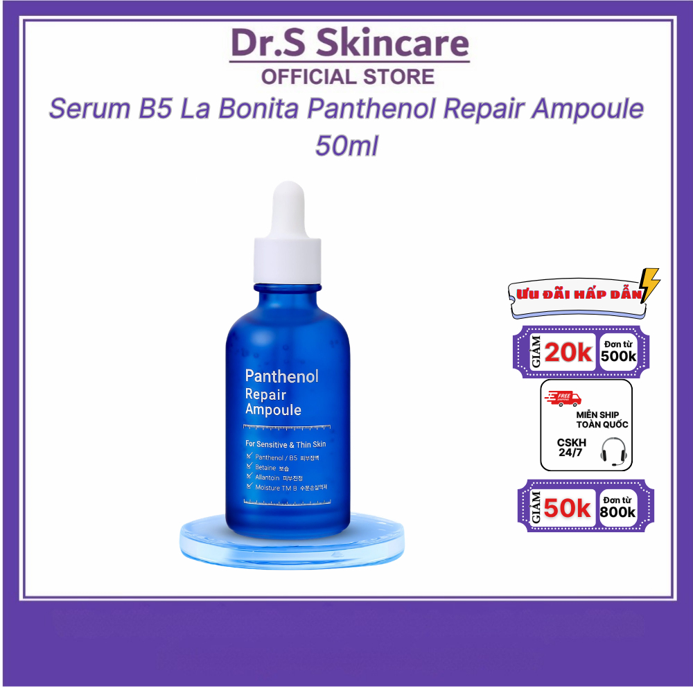 Serum B5 La Bonita Panthenol Repair Ampoule 50ml