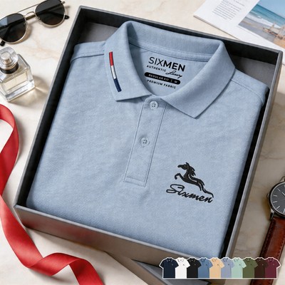 Áo Polo nam cao cấp SIXMEN [Tặng Hộp Gói Quà] Mã Đáo Thành Công - Vải cá sấu FeelMax thoáng mát
