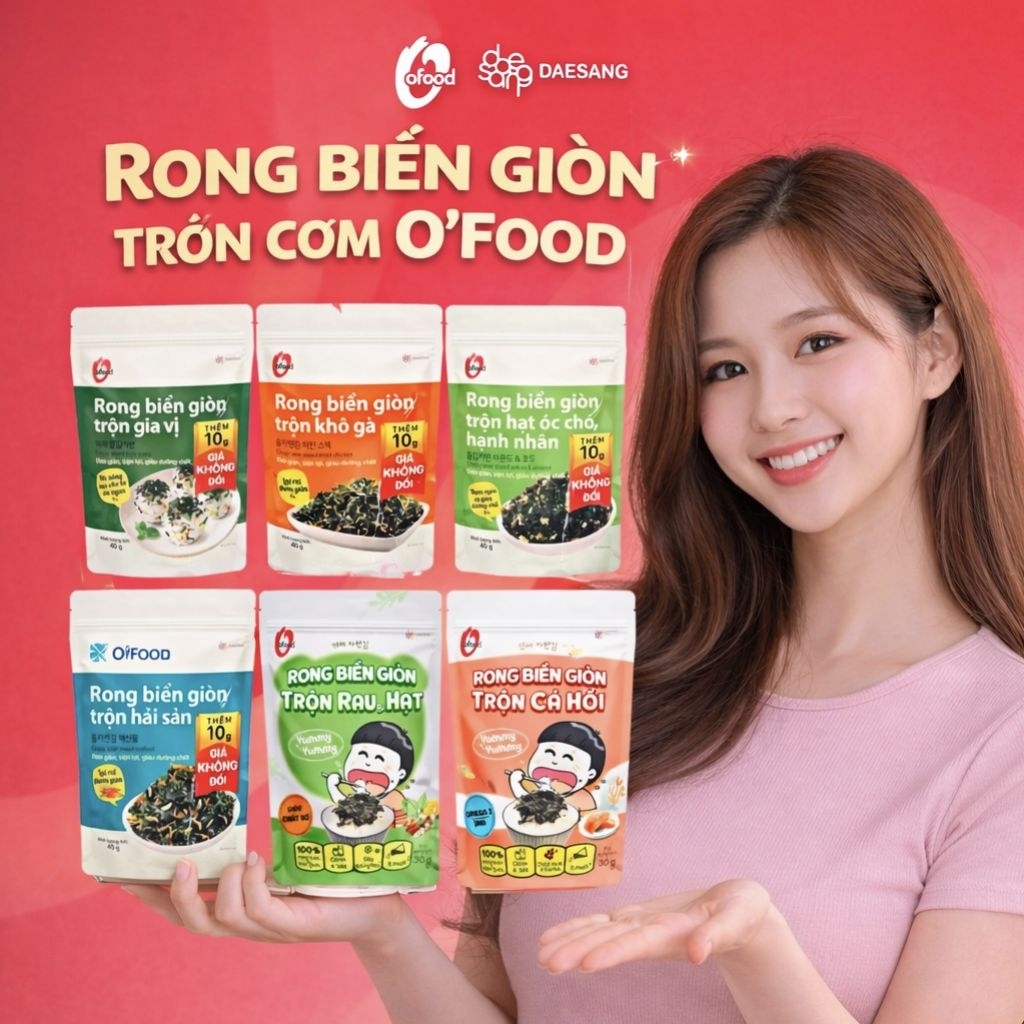 Rong biển trộn cơm cao cấp Ofood