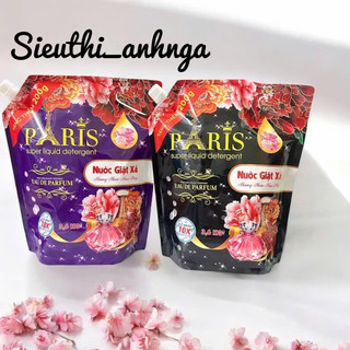 Nước Giặt Paris (Túi 3,6kg) Hương Nước Hoa Pháp - Giặt Xả 5 in 1, Đậm đặc, Lưu hương lâu, Mềm vải, nhiều bọt