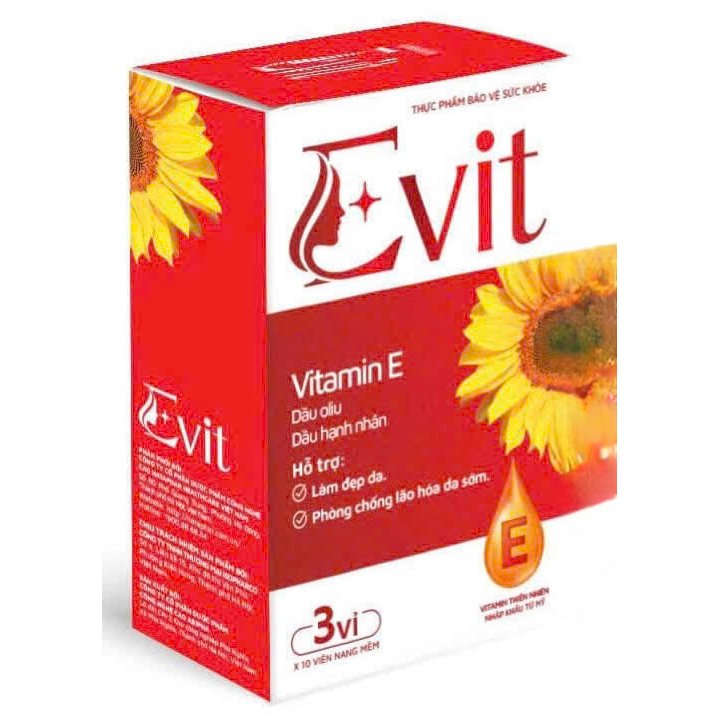 Vitamin E E vit Vitamin E Natural  Chống Oxy Hoá Đẹp Da mil tui