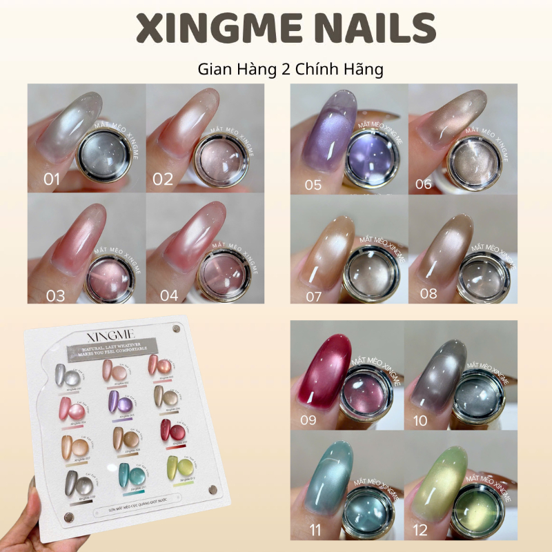 Sơn mắt mèo cực quang giọt nước XINGME lẻ chai , mắt mèo sáng ánh cực quang hạt mịn [XINGME NAIL]
