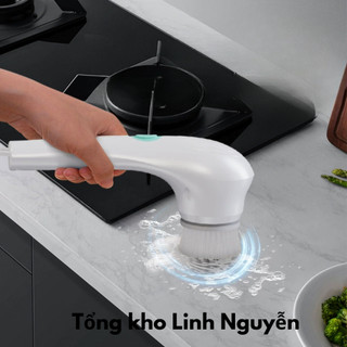 Chổi Cọ Đa Năng MATE HOMES – Dụng Cụ Vệ Sinh Thông Minh Không Dây, Tặng Kèm 5 Đầu Cọ, Magic Brush
