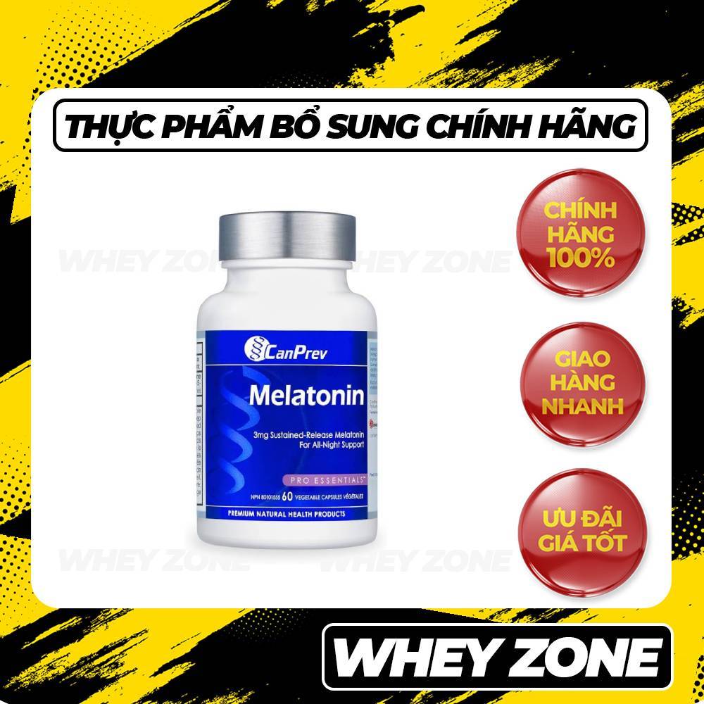 Melatonin CanPrev 3mg – Hỗ Trợ Giấc Ngủ Tự Nhiên