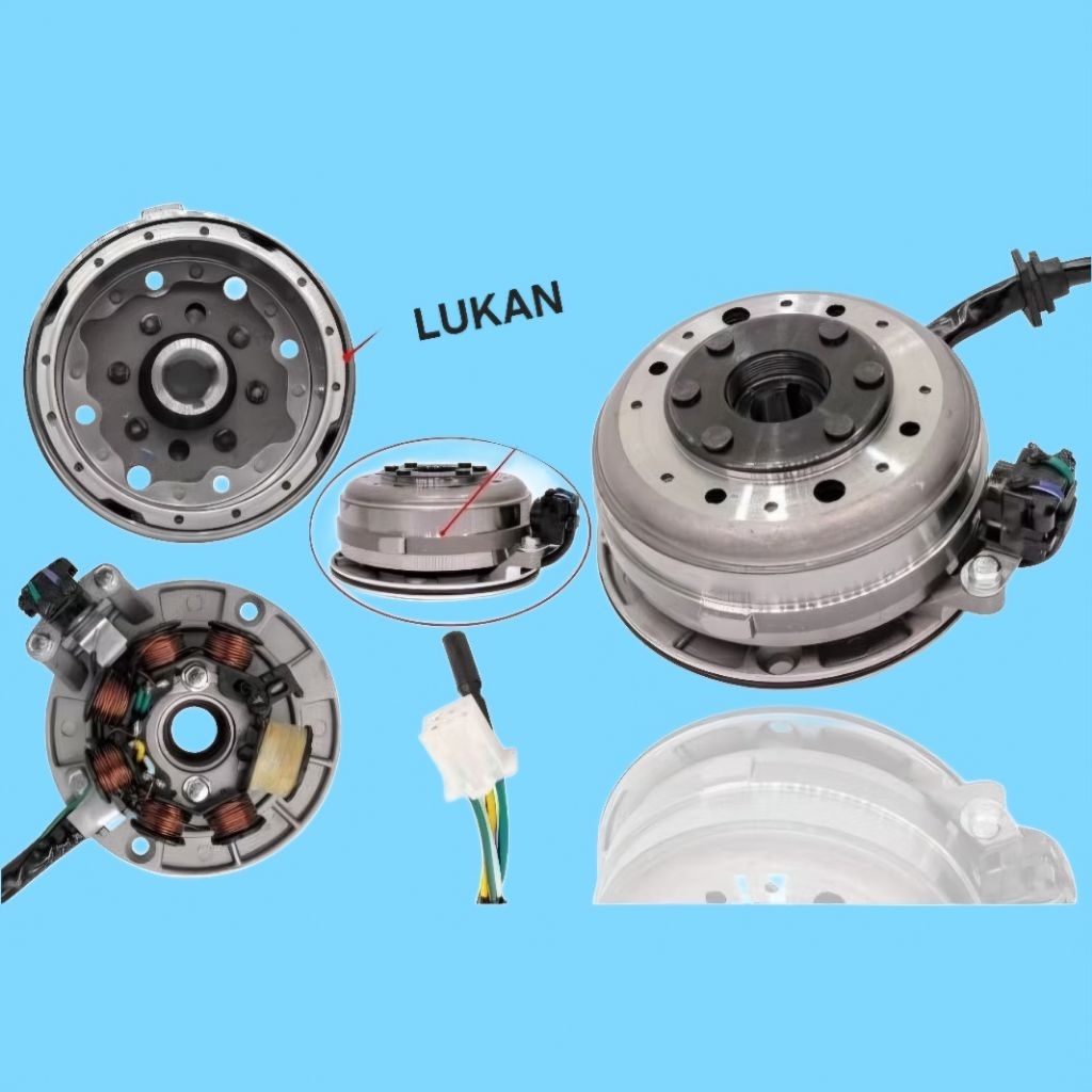 Bộ vô lăng điện, cuộn lửa CUB 86 racing xe DREAM, WAVE... đầu chùa
