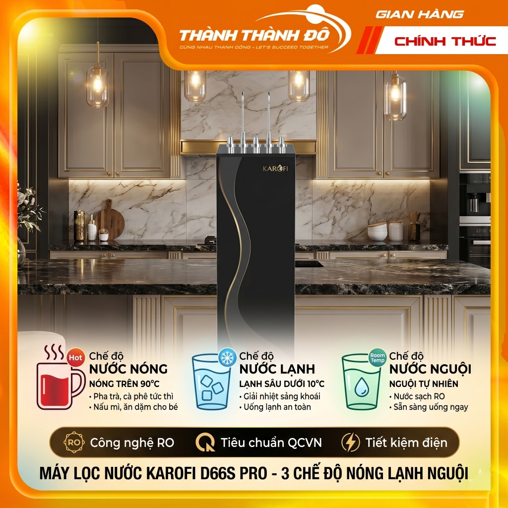 [TẶNG NÓN BH] D66S PRO 2026 | Máy lọc nước nóng lạnh Karofi KAD-D66S PRO - Nước Nóng+Lạnh+Nguội - 11