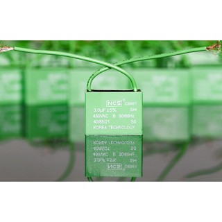 (3uf) Tụ Quạt 3uf - CBB61 450VAC tụ xanh NCS nhập khẩu mẫu mới 2026.