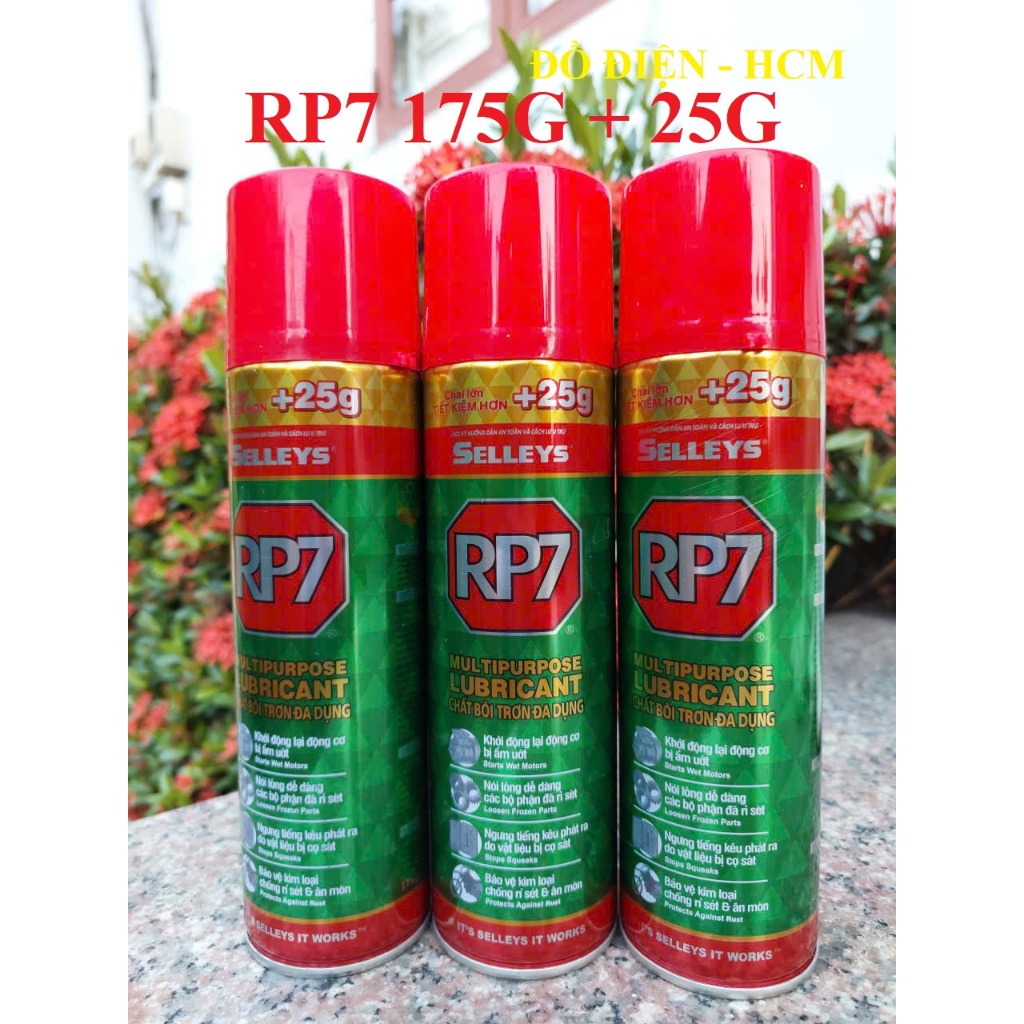RP7 Thùng 12 Chai Xịt Rp7 Chống Rỉ Sét 175g + 25g(Tặng thêm) Cao Cấp