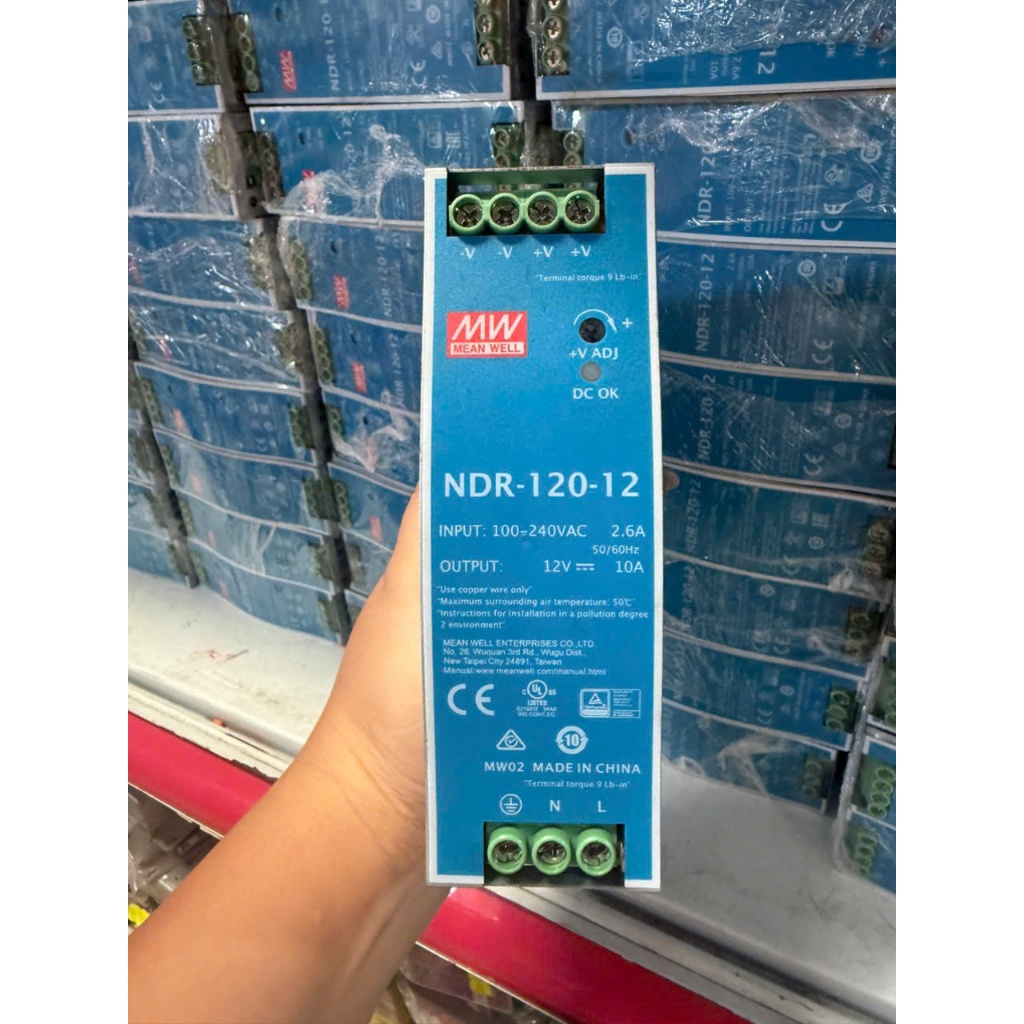 Nguồn gài Meanwell NDR-120-12 : 10A