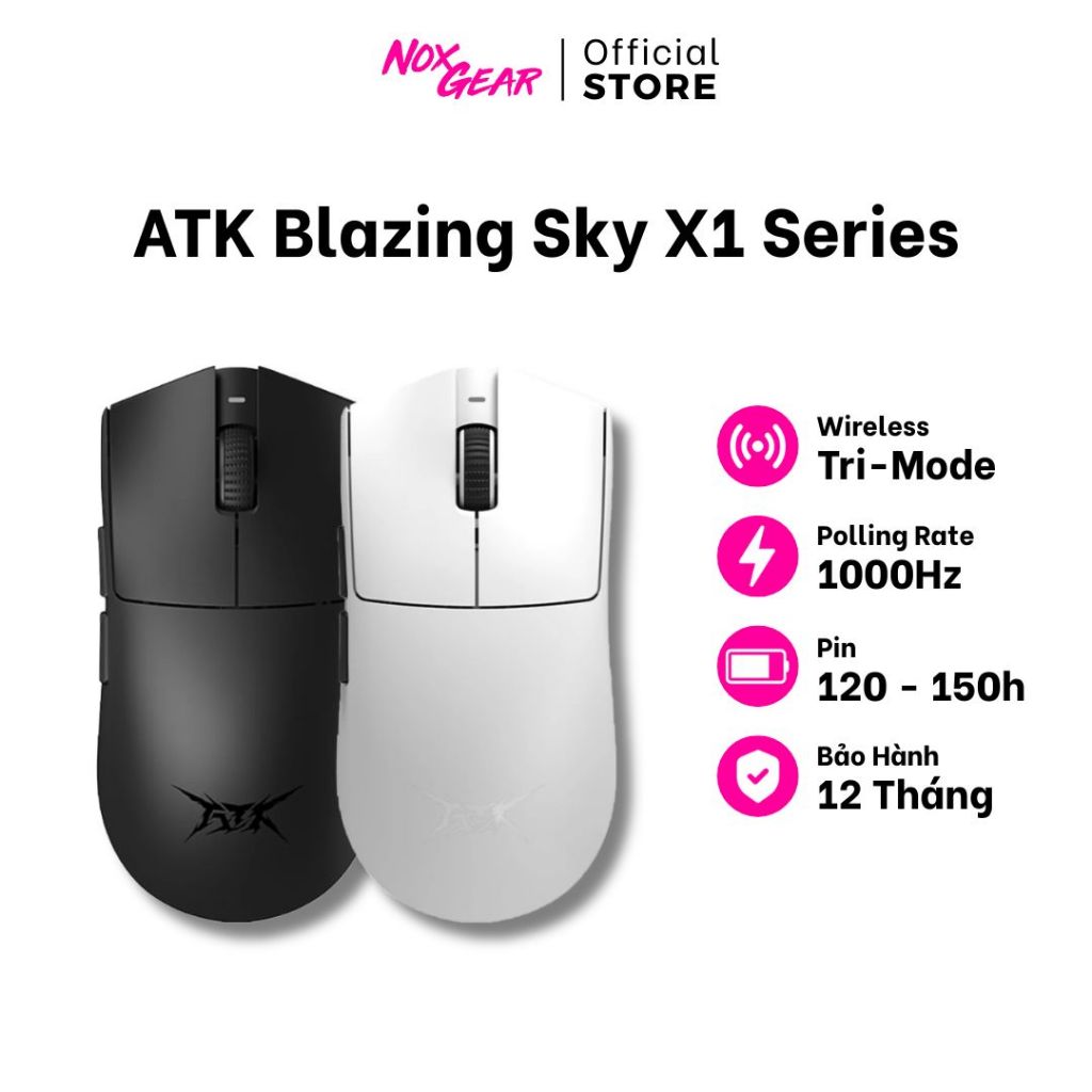 [Chính Hãng BH12T] Chuột Gaming ATK X1 SE | X1 S | X1 - Hàng Chính Hãng Bảo Hành 1 Năm
