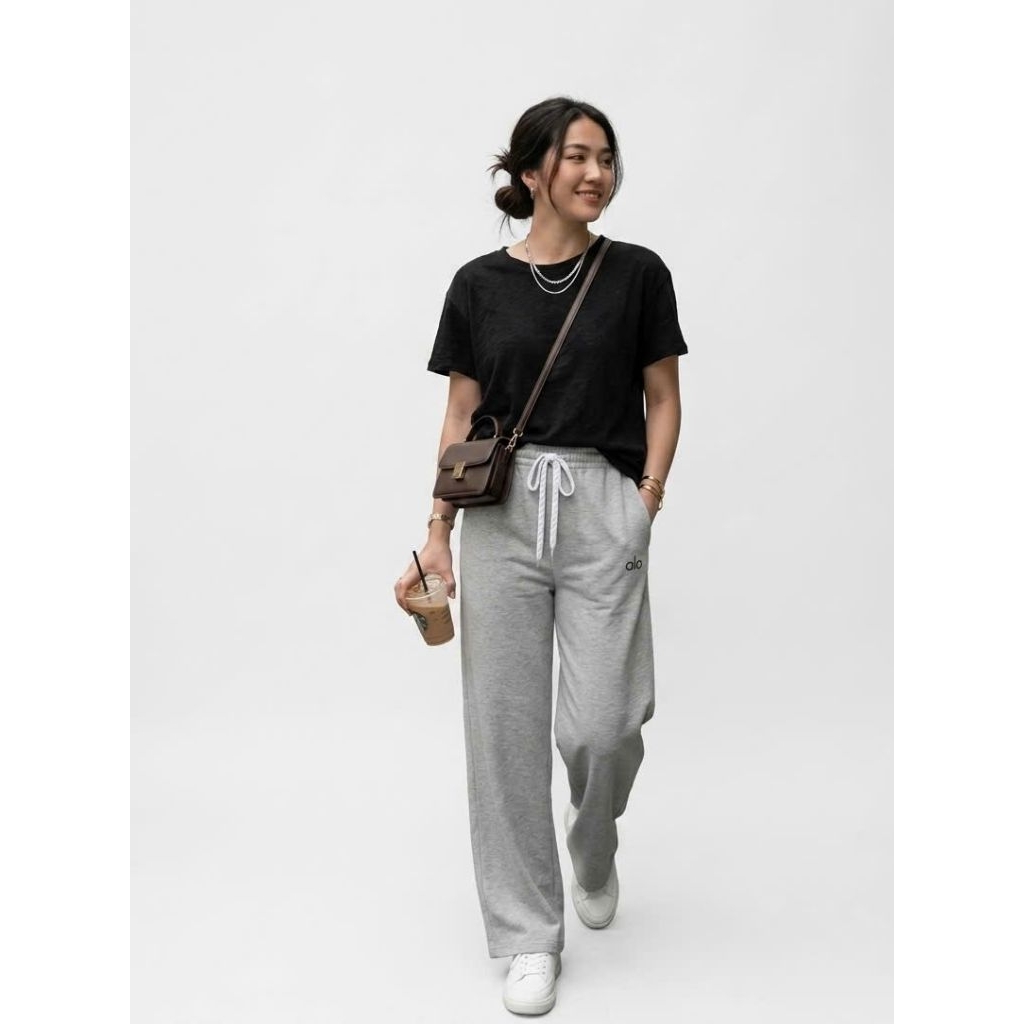 Quần Nỉ ALo - Lá cờ - BT Fashion - MH002  ( Vải Nỉ Da Cá , Không Xù Lông , Cạp Cao )