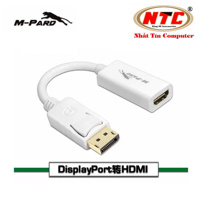Cáp chuyển đổi tín hiệu DisplayPort sang HDMI M-PARD MD005 hỗ trợ phân giải FullHD 1920x1080 60Hz