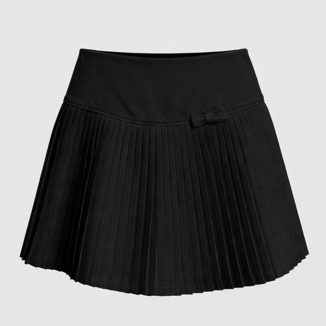 WEYOU - Chân váy xếp ly nhỏ phối nơ, chân váy ngắn xòe tiểu thư, có quần bảo hộ CVCG06 | BigBuy360 - bigbuy360.vn