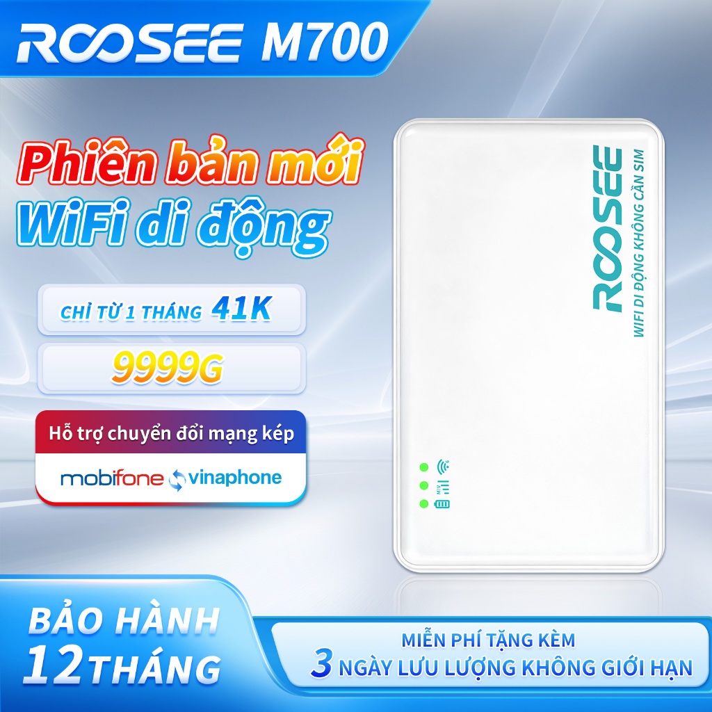 M700 Cục Phát WiFi Từ Sim 4G Bộ phát wifi di động bộ phát wifi Tổng hợp Bộ Phát Wifi 4G Roosee M610
