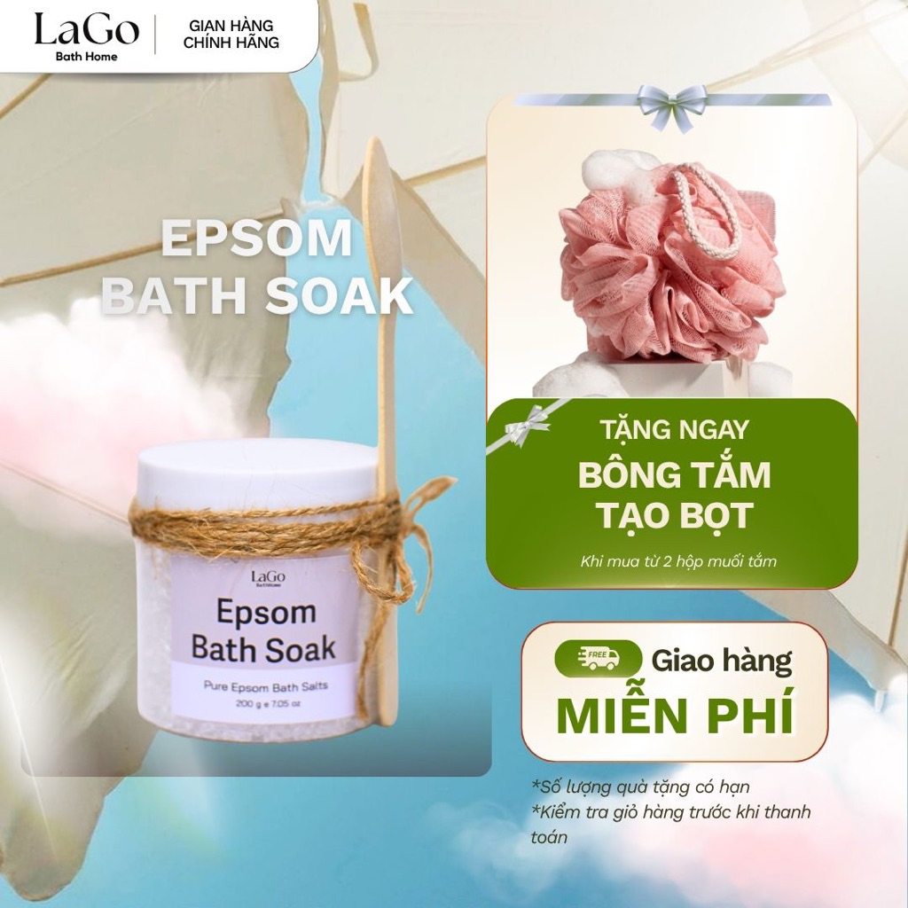 Muối Epsom Đa Năng - Muối Epsom Ngâm Bồn Lago 200ml
