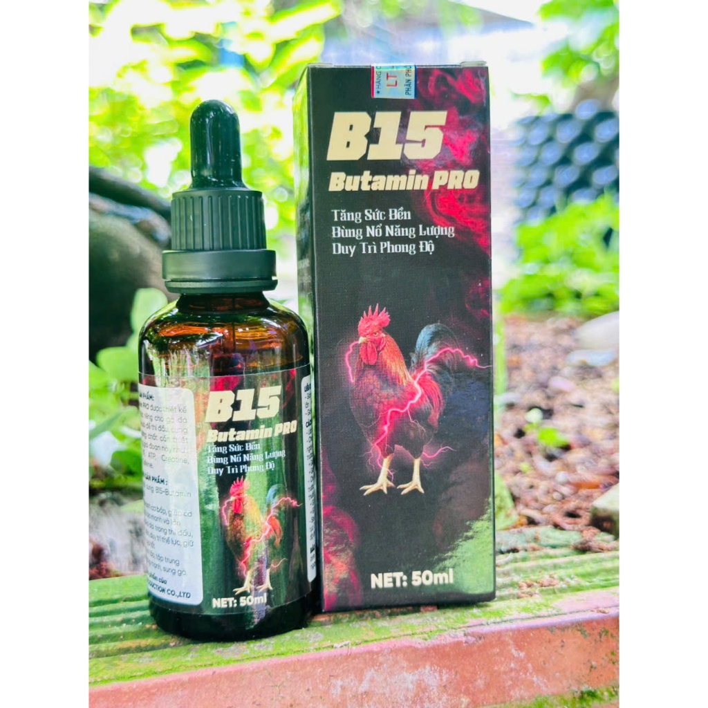 B15 BUTAMIN PRO (50ml) - Sức mạnh vượt trội cho chiến kê Công thức đặc biệt dành riêng cho gà đá vào