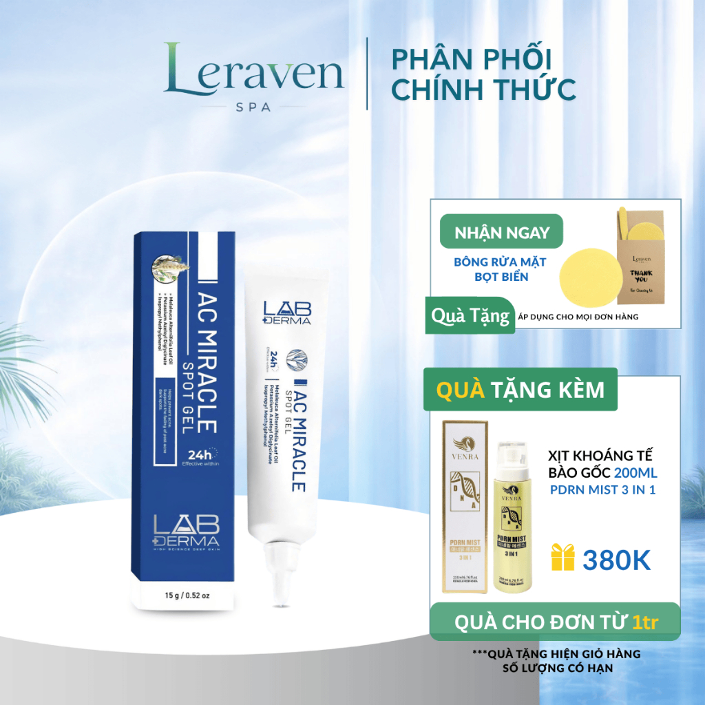 Gel chấm mụn 24h ACNE SPOT GEL Lab Derma 15g