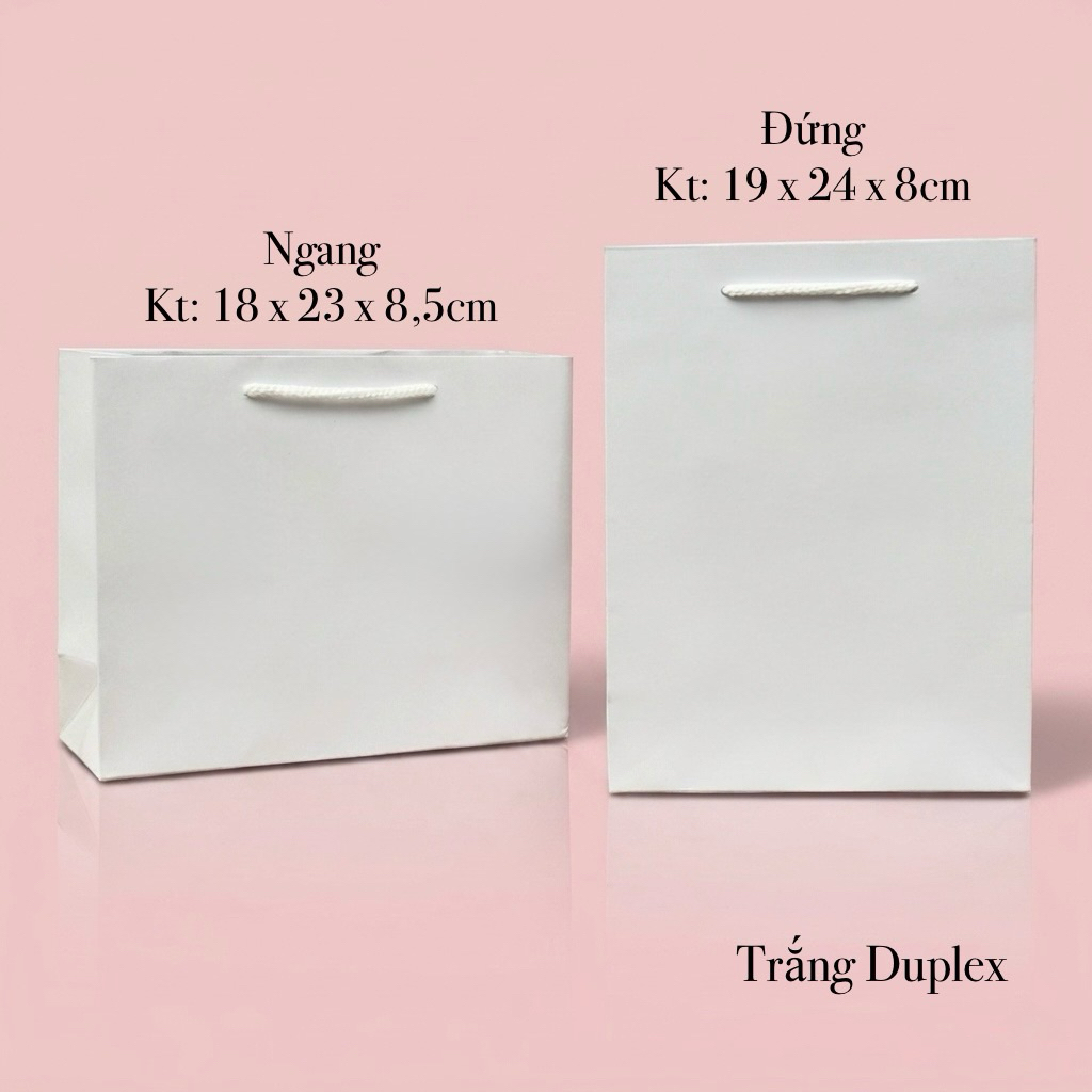 Túi giấy trắng số 5 : combo 50c