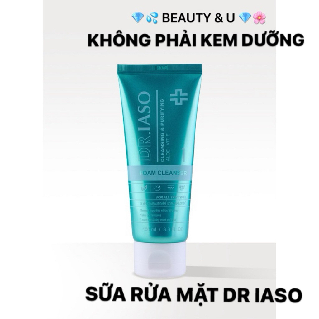 [KHÔNG PHẢI KEM DƯỠNG] Sữa rửa mặt tạo bọt Dr.Iaso Mint DR. IASO FOAM CLEANSER IASO D32 100ML